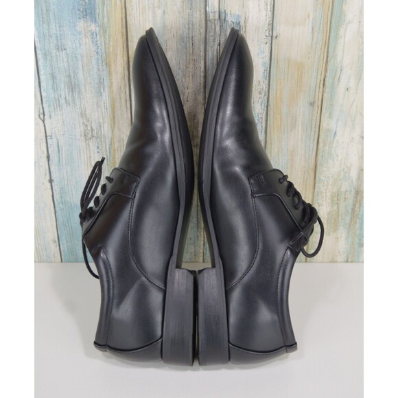 Alfani Andrew Men's Size 9.5 Smooth Plain Toe Black Oxfords - Picture 9 of 10